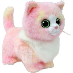 ty ΤΥ Χνουδωτό Beanie Boos Γατούλα Ροζ με Λευκό 15εκ 1607-37409 008421374090